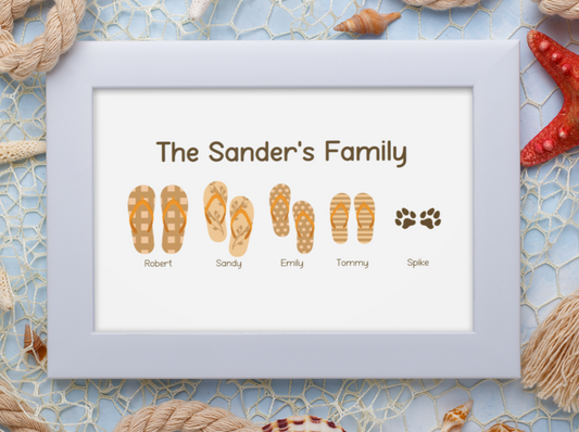 Personalized Flipflop Family Picture